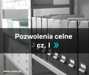Read more about the article Pozwolenia celne – cz. I